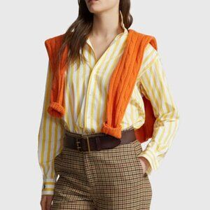Polo Ralph Lauren Yellow striped cotton shirt